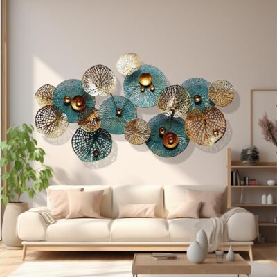 71DROi2J7JL._AC_SL1500_ Metal Flower Wall Art