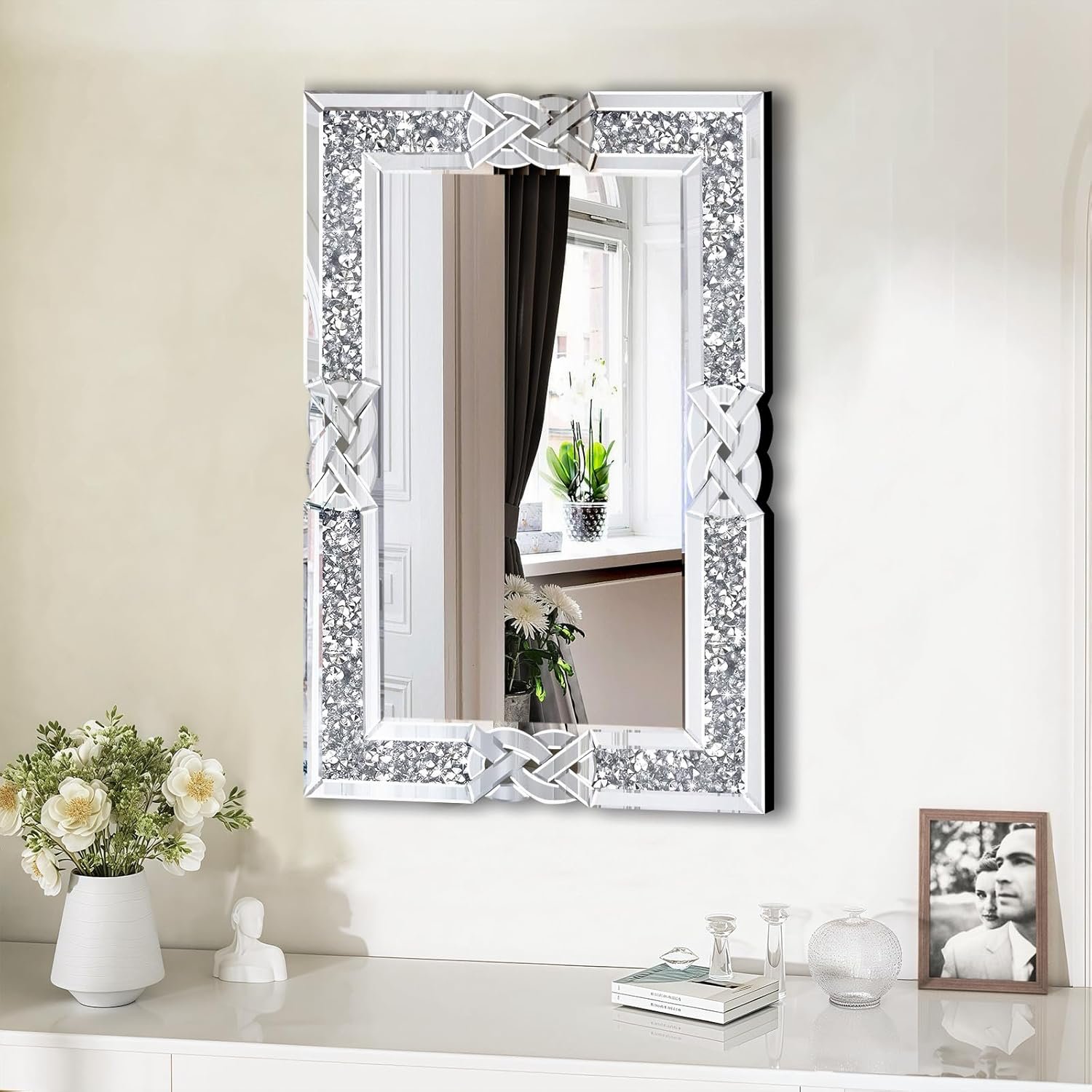 Crushed Diamond Wall Mirror