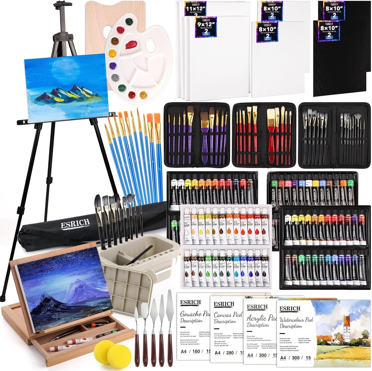 ESRICH 166-Piece Artist Painting Set